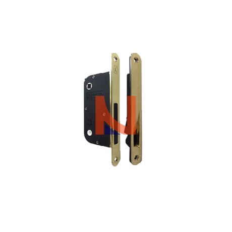 Serratura Magnetica porte legno x bagno B-One mod.901 E50 Ottone Luc.