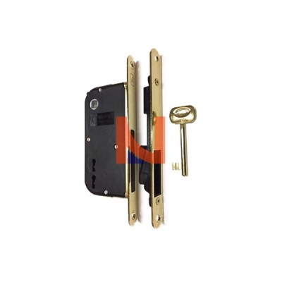 Serratura Magnetica per porte in legno B-One mod.900 E50 Ottone Lucido