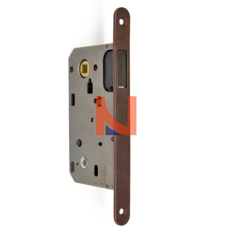 Serratura Magnetica porte legno x bagno B-Two mod.951 E50 Bronzo
