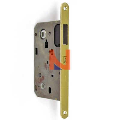 Serratura Magnetica porte legno x bagno B-Two mod.951 E50 Ottone Luc.
