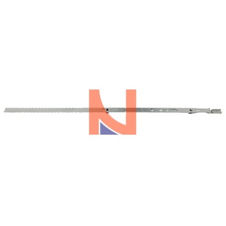 PROLUNGA CREMONESE RASABILE A 400/250 MM, L 600 MM, SENZA NOTTOLINO, ARGENTO