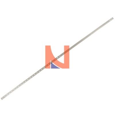 ASTA DI COLLEGAMENTO 16,4×4 CON FORI PER CARRELLO HS L 1.196 ARGENTO