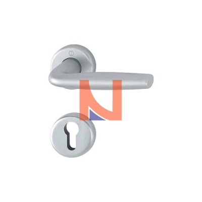 Maniglia per porte interne Milos bocchetta foro Patent Cromo Satinato