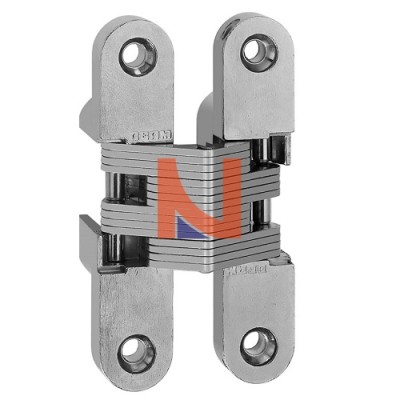 CERNIERA INVISIBILE A SCOMPARSA PER PORTE, 95.6X19.6 MM, FINITURA NICHELATO