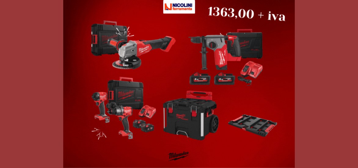 Kit Milwaukee - 1363,00 + IVA