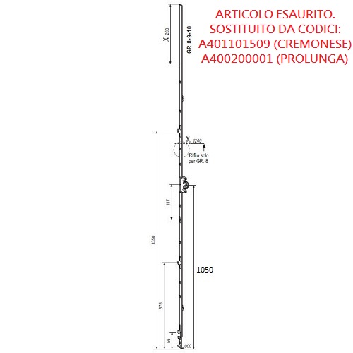 Cremonese agb anta ribalta A401101510