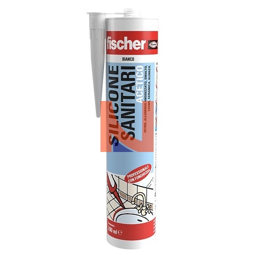 Silicone sanitari acetico fischer trasparente