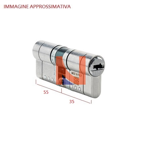 Cilindro di sicurezza ad-lock 35-55 chiave/chiave