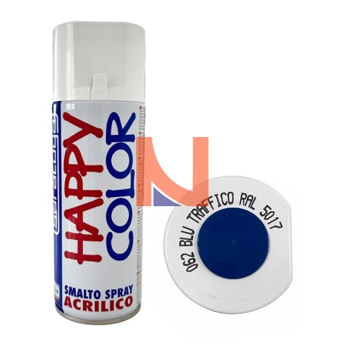 spray acrilico blu traffico