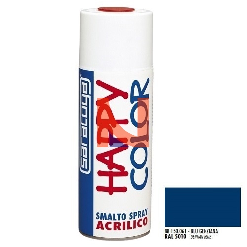 spray acrilico blu genziana
