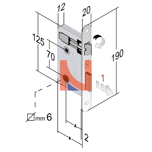 serratura patent piccola