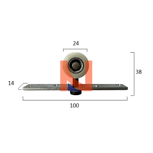 carrello per porta soffietto